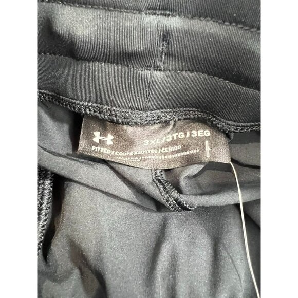 Under Armour Men's Stretch Woven Casual Pants - Black/Pitch Gray 3XL - Picture 4 of 6